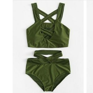Army Green Bathing Suit